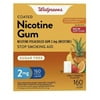 Walgreens Nicotine Gum 2 Mg 160 Gums Fruit Freeze Flavor Free