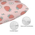 thumbnail image 3 of Kdxio Cotton Pillow Cases 20"x30" Pillowcases,Soft and Breathable Bedroom Pillow Cases-Strawberry And Flowers, 3 of 8