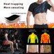 thumbnail image 3 of Hombres Chaleco De Sudor Adelgazamiento Sauna Entrenamiento Camiseta Sin Mangas Cremallera Body Sculpting Ropa Para Correr Baloncesto Boxeo Vogacara OD014817-05, 3 of 6