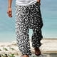 thumbnail image 1 of Pantalones largos de verano para hombre, informales, a la moda, con estampado degradado, cintura elástica, rectos, 1 of 5