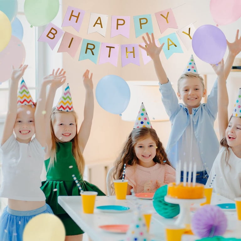 Happy Birthday Banner Decoration Rainbow Colorful Puerto Rico