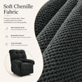 thumbnail image 5 of Aukfa Overstuffed Manual Recliner Chair, Upholstered Glider Lounge Armchair with Footrest for Bedroom Reading,Gray, 5 of 9