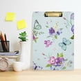 thumbnail image 6 of FMSHPON Flowers Butterflies Clipboard Hardboard Wood Nursing Clip Board and Pull for Standard A4 Letter 13x9 inches, 6 of 8