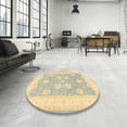 thumbnail image 4 of Ahgly Company Machine Washable Indoor Rectangle Traditional Brown Gold Area Rugs, 5' x 8', 4 of 7