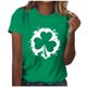 thumbnail image 2 of Fiudx Ofertas de La Semana Camiseta Informal de Manga Corta con Cuello Redondo y Estampado a La Moda para Mujer, 2 of 4