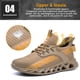 thumbnail image 5 of Zapatos de punta de acero para hombre, ligeros, indestructibles, para mujer, a prueba de pinchazos, cómodos, zapatos de seguridad para uso industrial, costura XGeek LBX-28, 5 of 6