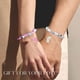 thumbnail image 5 of Pulseras magnéticas para parejas | Cuerda tejida ajustable con dije de esmalte | Símbolo de la amistad y el amor | Juego de 2 piezas multicolor, 5 of 5