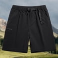thumbnail image 6 of Lmnyox Mens Cargo Shorts Classic Casual Loose Elastic Waist Sport Shorts Plain Basic Knee Length Summer Shorts, 6 of 7