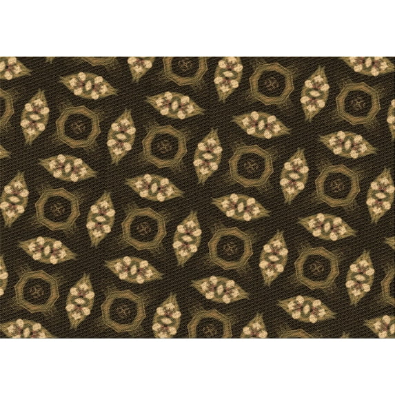 Ahgly Company Indoor Rectangle Patterned Light Brown Area Rugs, 8' x 10'