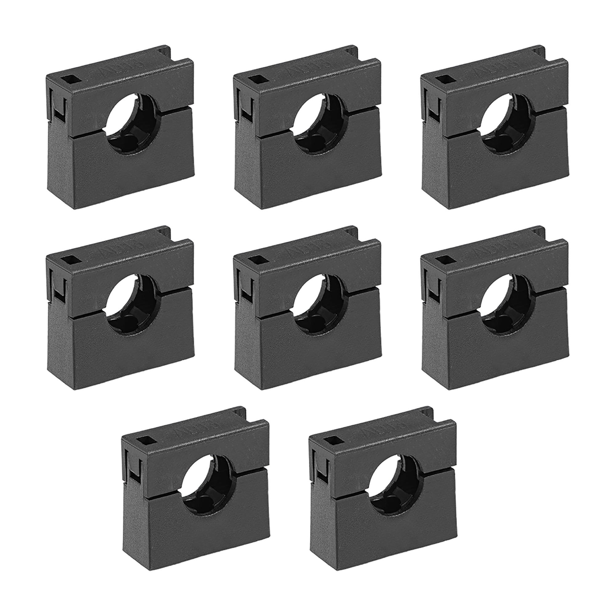 uxcell Corrugated Tube Holder AD13 Plastic Mounting Bracket Pipe Clamp Clips 8Pcs 