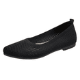 thumbnail image 2 of Domzle Women Comfortable Casual Flats: Lightweight & Anti-Slip for Outdoor Walking - Soft Insole & Breathable Knit for Confidence - Women Black, 2 of 4