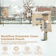 thumbnail image 3 of Backflow Preventer Cover Insulated Pouch, 2 PCS Pressure Vacuum Breaker Covers, 5-Layer Winter Water Well Pump Cover, Insulated Sprinkler Valve Cover, Protective Cover for Snow, Rain, Wind, Sun, 3 of 8