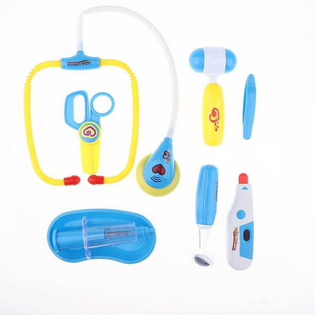 Caja de doctor portatil de juguete con sonido y luce juego de modelo de 8 pieza de activides de desarrollo tempra Zulema Doctor Enfermera Kits Walmart en linea