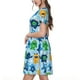 thumbnail image 2 of Easygdp Cartoon Monster para Vestido Transpirable de Mujer, Vestido Suelto de Manga Corta con Pliegues y Bolsillos para el Verano, 2 of 6