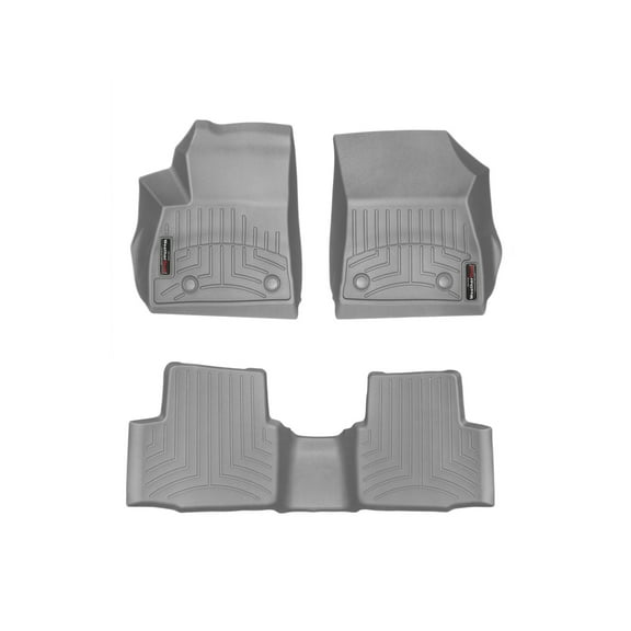 WeatherTech Custom Fit FloorLiners compatible with 2016-2019 Chevrolet Cruze - 1st & 2nd Row, Grey