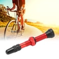 thumbnail image 4 of Tubeless Valve Stems, 40mm Length Bike Tubeless Valve Soft Rubber Base  For Road Bikes Red, 4 of 8