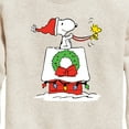 thumbnail image 3 of Peanuts - Snoopy & Woodstock House Sleigh - Toddler And Youth Crewneck Fleece Sweatshirt, 3 of 6