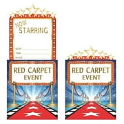 Access Hollywood Lights Popup Invitation Card, 8 Ct