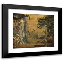 John Dickson Batten 14x12 Black Modern Framed Museum Art Print Titled - Beauty and the Beast (1904)
