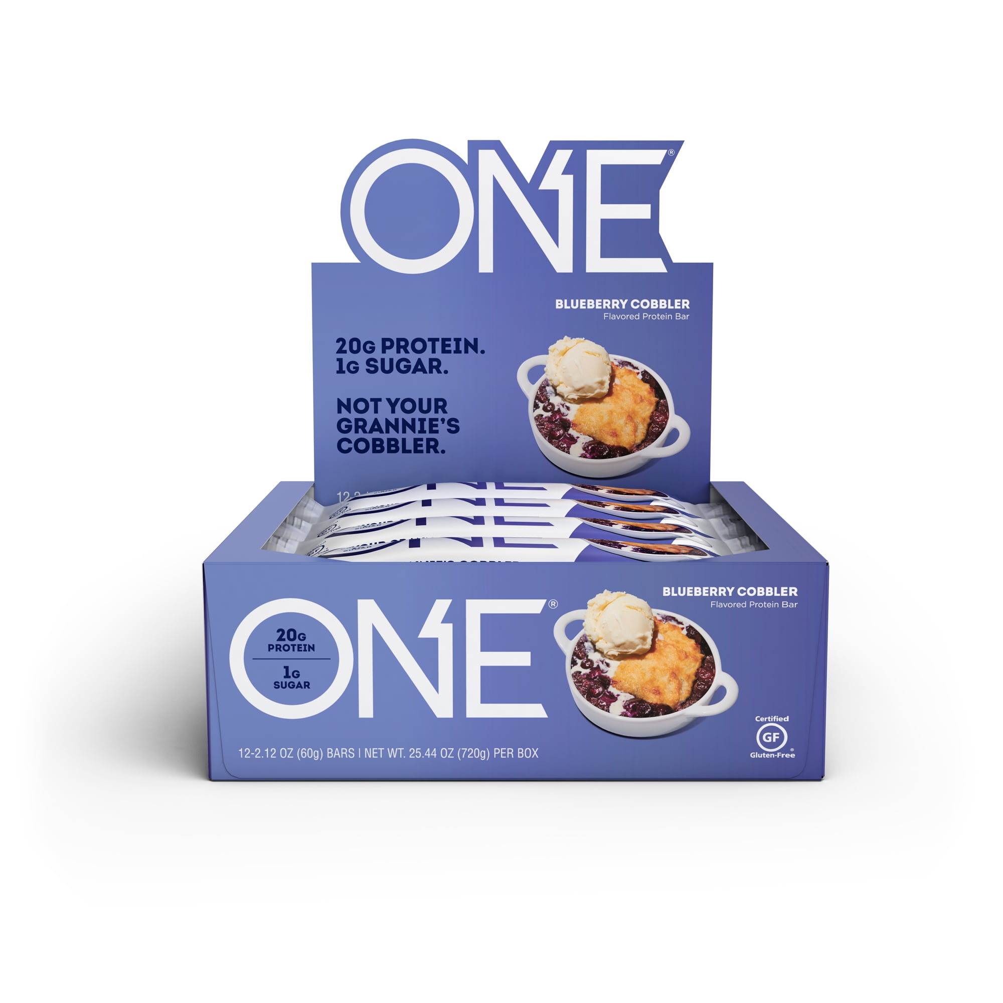 ONE Protein Bar, Blueberry Cobbler, 20g Protein, 12 Ct