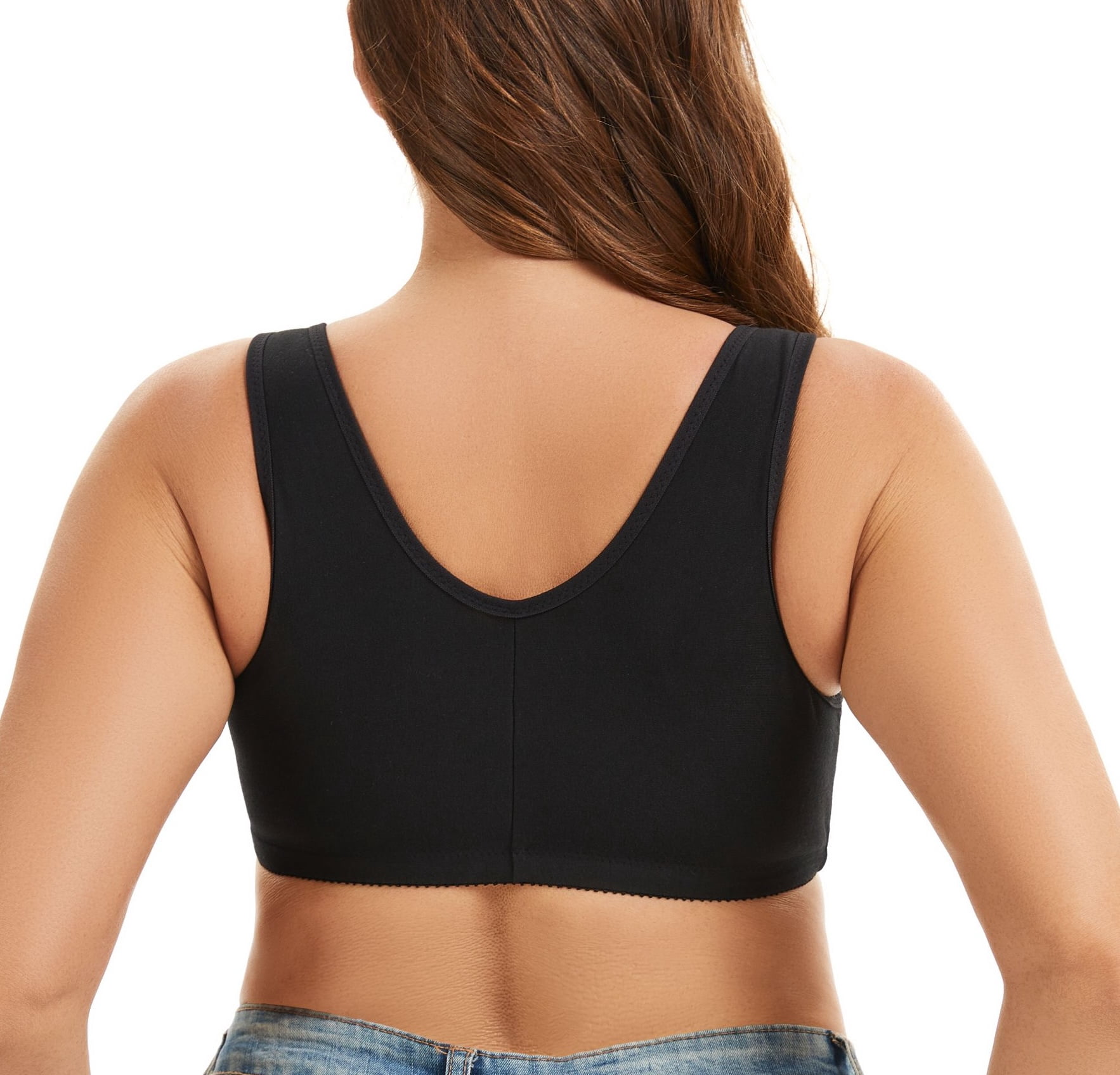 Magnetic Front Closure Pocketed Adaptive Bra - Easy On Front Closure Mastectomy Bra