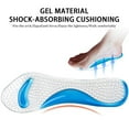 thumbnail image 4 of TELOLY Shoe Inserts for Women and Men,Soft Silicone Shoe Insoles Cushion Foot Care Arch Support Inserts Women and Men,Blue, 4 of 5
