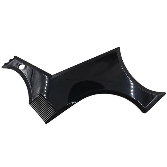 Men's Beard Shaping Tool with Built-In Comb - Beard Styling Template for Goatee, Mustache, Sideburns, Jaw & Neck Lines