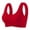 Red, variant on Naittoop Seamless Mastectomy Bra Women Full Coverage Wireless Post-Surgery Bra for Silicone Breast Inserts