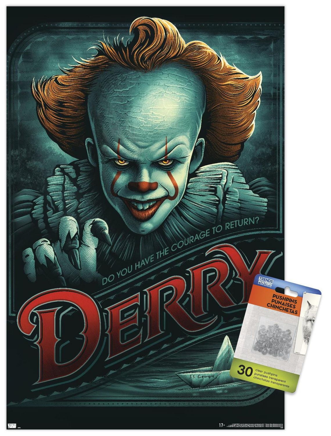 IT - Pennywise Derry Wall Poster