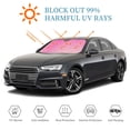 thumbnail image 6 of Kdxio Breast Cancer Pink Ribbons Awareness Print Windshield Sun Shade, Foldable Sun Blocker for Car,Truck,SUV Automotive Interior Sun Protection,Reflective Shade for Front Windshield(Medium), 6 of 7
