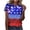 A21 Blue, variant on FASHOFT USA 250th Anniversary Shirt for Women 4th of July Graphic Tee 1776-2026 Patriotic American Flag Crew Neck T-Shirt Blue L