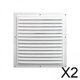 thumbnail image 1 of 2 Rejillas De Ventilación De Aleación De Aluminio Para Pared De Baño De Autocaravanas, 30 Cm, 1 of 7