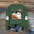 thumbnail image 5 of Halloween Printed Womens Casual Crewneck Sweatshirts Long Sleeve Cute Tunic Tops Loose Fitting Pullover, 5 of 6