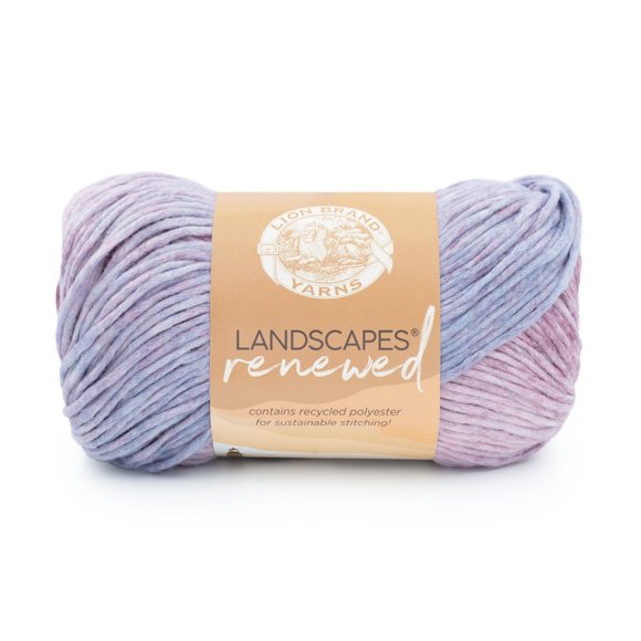 Lion Brand Landscapes Renewed Yarn Dreamcatcher #4 Medium/ Worsted Yarn 150g/ 212m, 3-CT