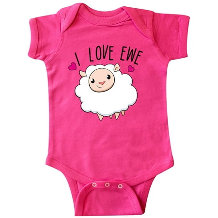 

Inktastic I Love Ewe- cute sheep Gift Baby Boy or Baby Girl Bodysuit