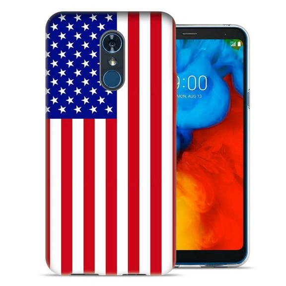 MUNDAZE LG Stylo 4 / Stylo 4 Plus Design Case - American Flag Design Skin Phone Case Cover