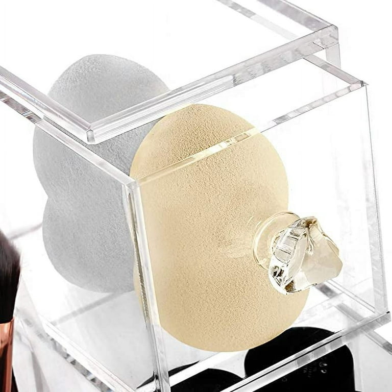 Creamy Makeup Brush Holder - Beige - Silver - Sturdy and Spacious -  ApolloBox