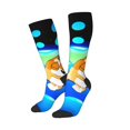 thumbnail image 2 of Saiise Bluey Funny Socks Men Women Boys Kids Adults Novelty Graphic Crew Tube Socks Crazy Design Casual Dress Socks for Sports,Running,Travel, 2 of 7