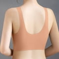 thumbnail image 3 of WILLBEST Brasier Push Up Mujer Ropa Interior Sin Costuras Para Mujer, Sujetador Fino De Verano De Talla Grande, Hermoso Estilo Chaleco, Copa Fija Integrada, Pecho Grande, Sujetador Pequeño Fruncido, 3 of 3