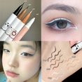 thumbnail image 2 of Delineador de ojos líquido suave y duradero, maquillaje resistente al agua, mate, negro, blanco, delineador de ojos de secado rápido, lápiz para pestañas inferiores, cosméticos para mujer( 01, 2 of 5