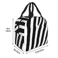 thumbnail image 2 of Rocae Zebra for Insulated Lunch Bag for Women Men,Large Lunch Box for Work School Picnic Hiking Daytrip, 2 of 5