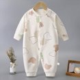 thumbnail image 2 of UAYOTSE Baby Bodysuit Long Sleeve Romper 3 6 9 12 18 24 Months Newborn Fall Winter Pajamas Preemie Infant Boys Girls Sleepers Loungewear,Sizes 3-4 Years, 2 of 5