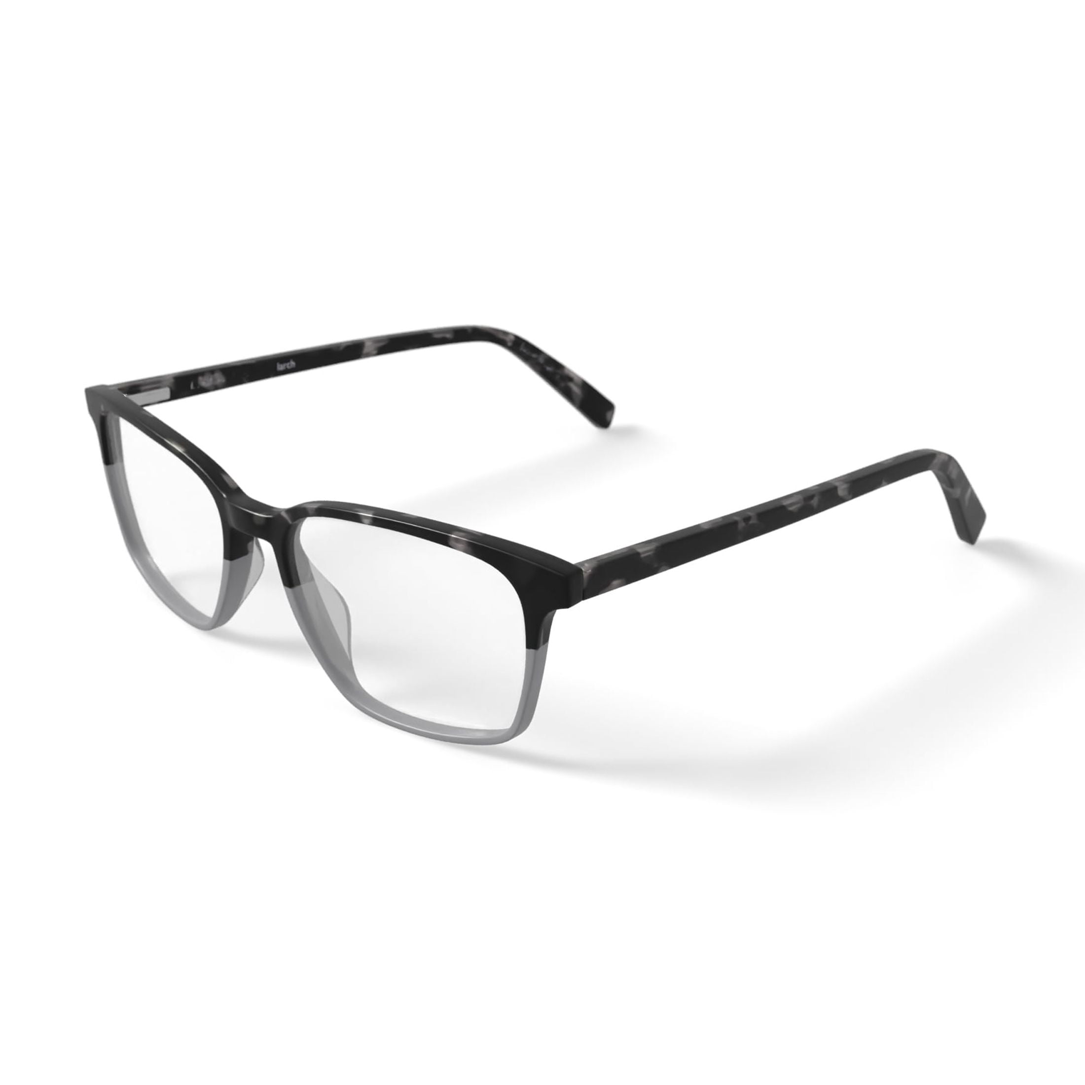 Bio Eyes Men's BE120 Larch Square Prescription Eyeglasses with Case, Green Tortoise Gradient