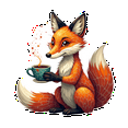 thumbnail image 5 of cartoon Fox Coffee Theme Stickers, Waterproof Fox Coffee Theme Sticker for Water Bottle Laptop Phone Cases Planner Skateboard Luggage Helmet Party Favor Decor, Ideal for Adults Teens Teacher Rewards, 5 of 9