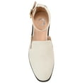 thumbnail image 5 of Journee Womens Loreta Buckle Square Toe Loafer Flats, Widths Available, 5 of 10