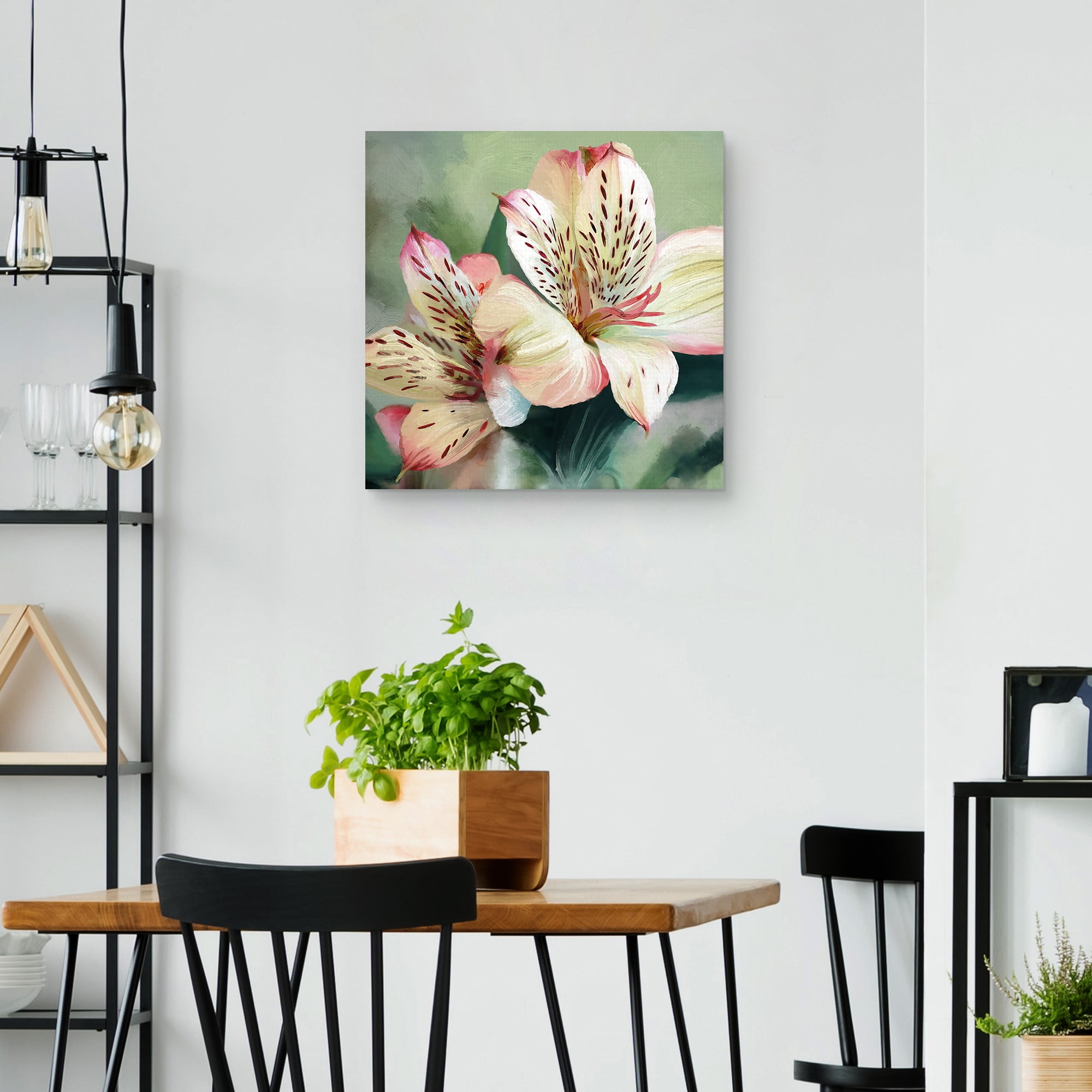 Tropical Lily Square by Studio Arts Canvas Art Print, 1.5" x 24"