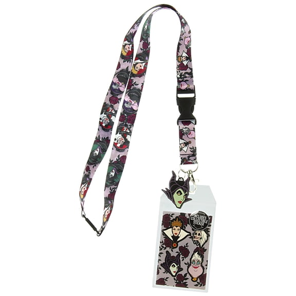 Disney Villains Lanyard with ID Holder and Rubber Charm