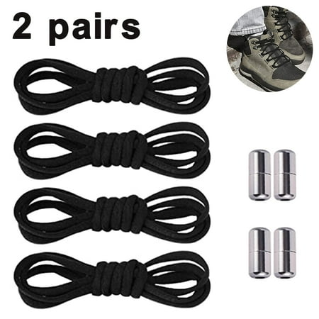 

2 Pairs Elastic No Tie Shoe Laces For Adults Kids Elderly System With Elastic Shoe Laces