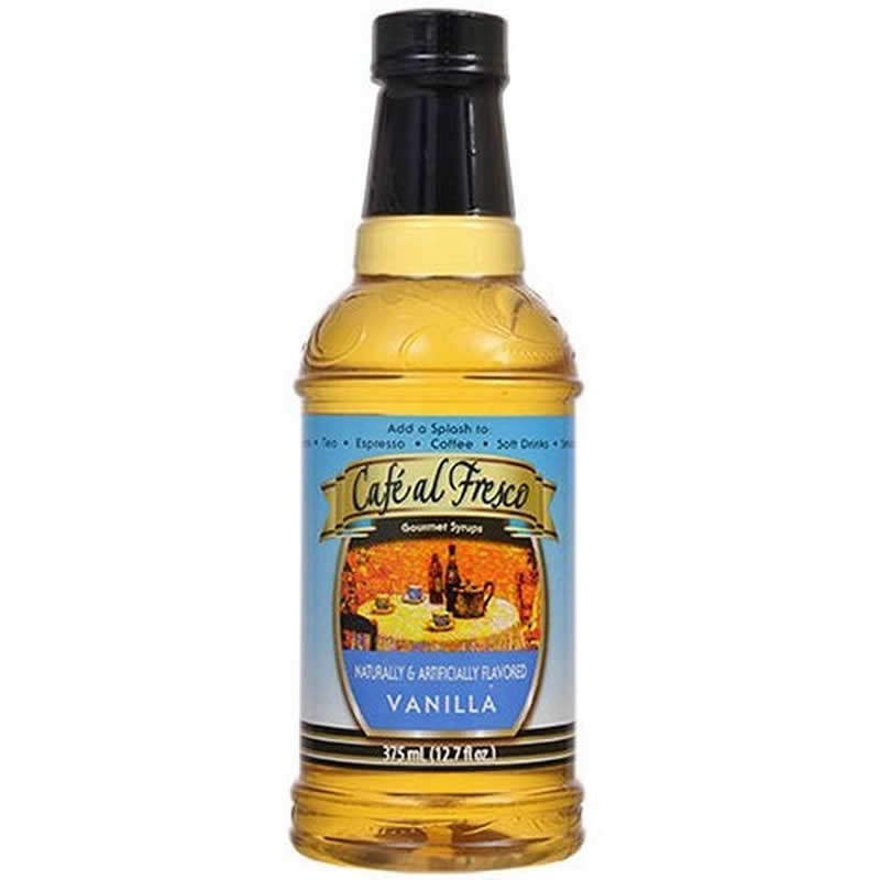 Vanilla Gourmet Coffee and Beverage Syrup 12.7oz Single Bottle