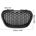 thumbnail image 3 of Car Front Matte Black Mesh Grill Grille Middle Bumper Grille Cover for Seat Leon MK2 1P1 2006-2009, 3 of 6